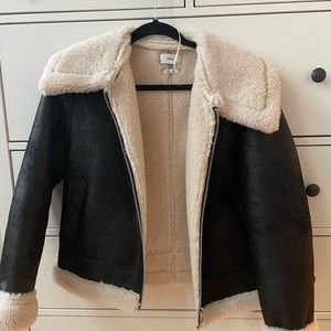 Mango Leather Coat